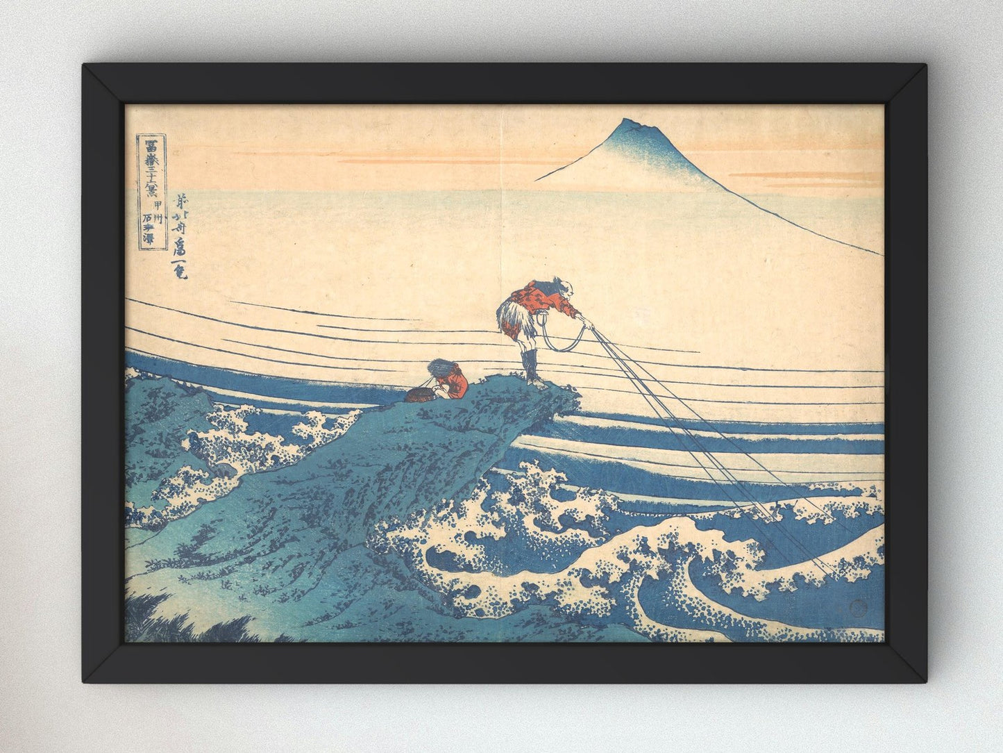Kajikazawa in Kai Province by Hokusai, 1832, Japanese Woodblock Prints, fine art print