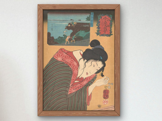 Kalksteen uit de provincie Omi by Utagawa Kuniyoshi, 1852, Japanese Woodblock Prints, fine art print