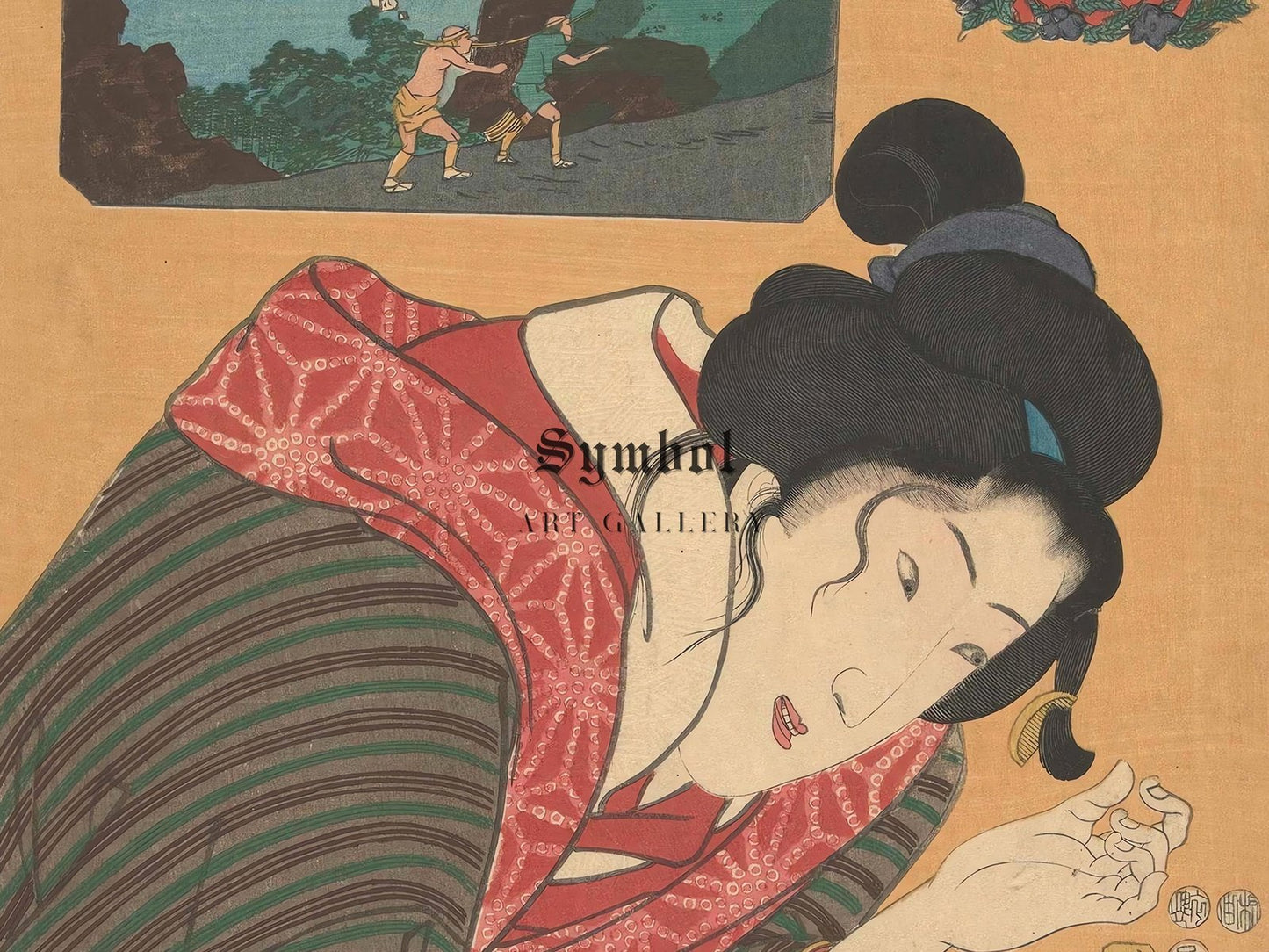 Kalksteen uit de provincie Omi by Utagawa Kuniyoshi, 1852, Japanese Woodblock Prints, fine art print