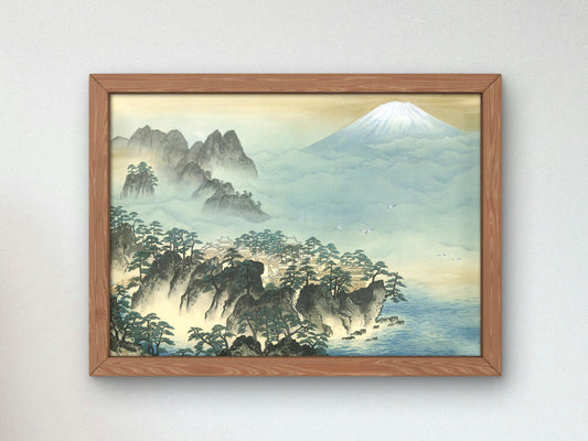 Japanese woodblock print by Kawanabe Kyōsai, Meiji period, Japanese Woodblock Prints movement, fine art reproduction