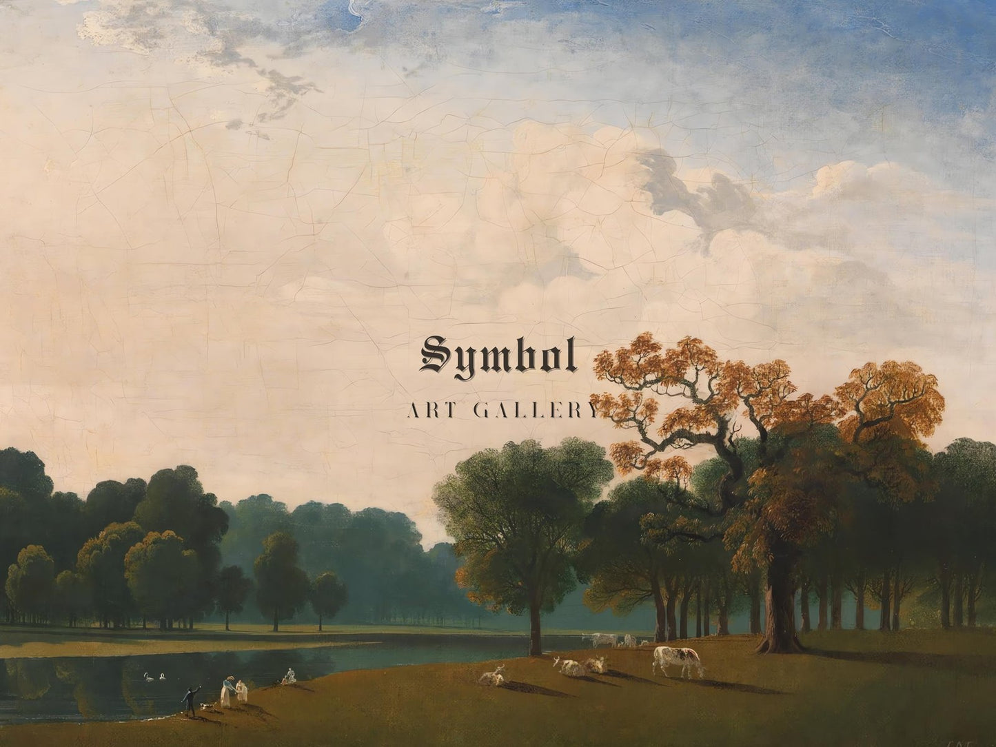 Kensington Gardens II by John Martin, 1815, Romanticism and Classical Landscapes, fine art print
