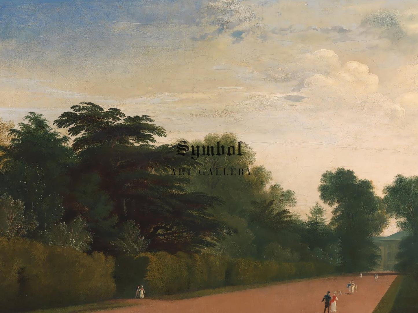 Kensington Gardens by John Martin, 1815, Romanticism and Classical Landscapes, fine art print