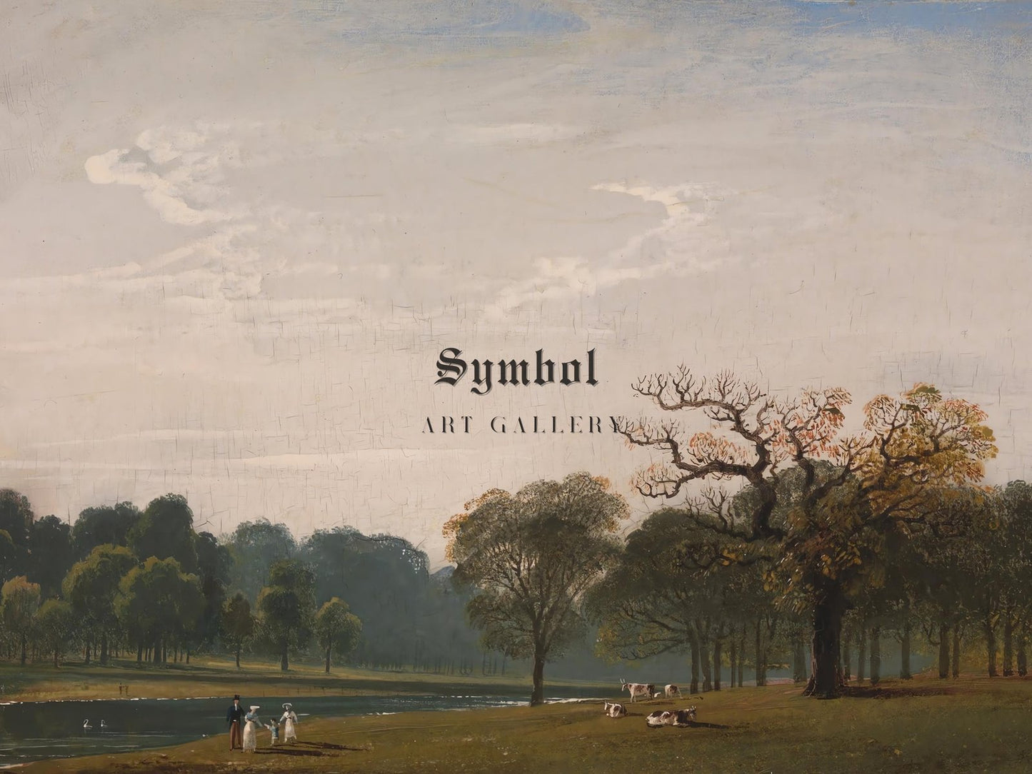 Kensington Gardens by John Martin, 1816, Romanticism and Classical Landscapes, fine art print