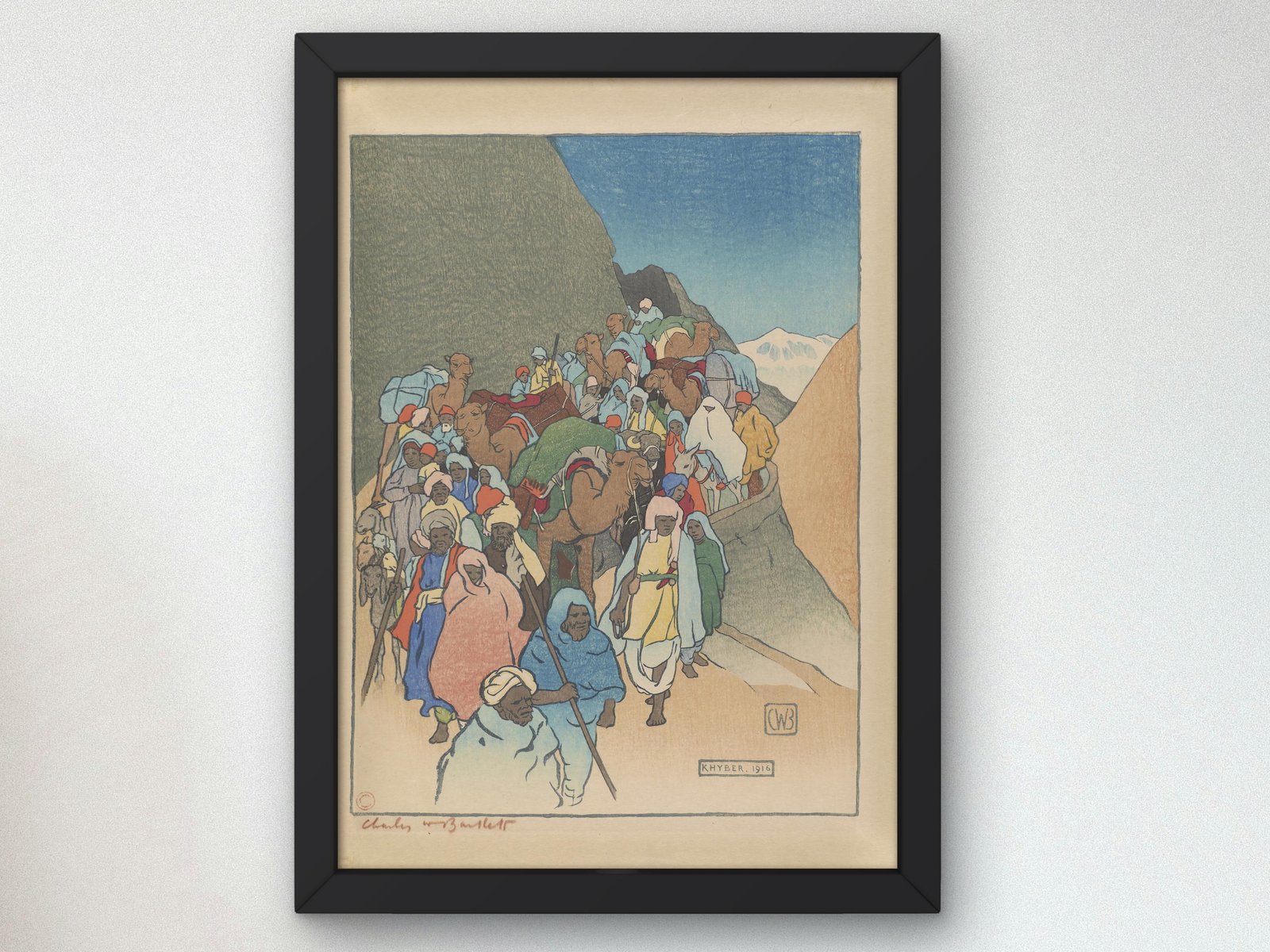 Khyber by Charles W. Bartlett, 1916, Orientalism and Exoticism, fine art print