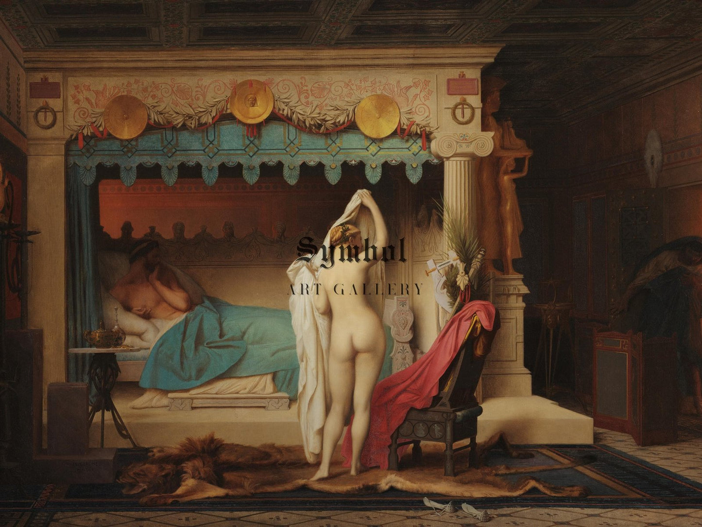 King Candaules by Jean-Léon Gérôme, 1859, Rococo and Neoclassicism, fine art print