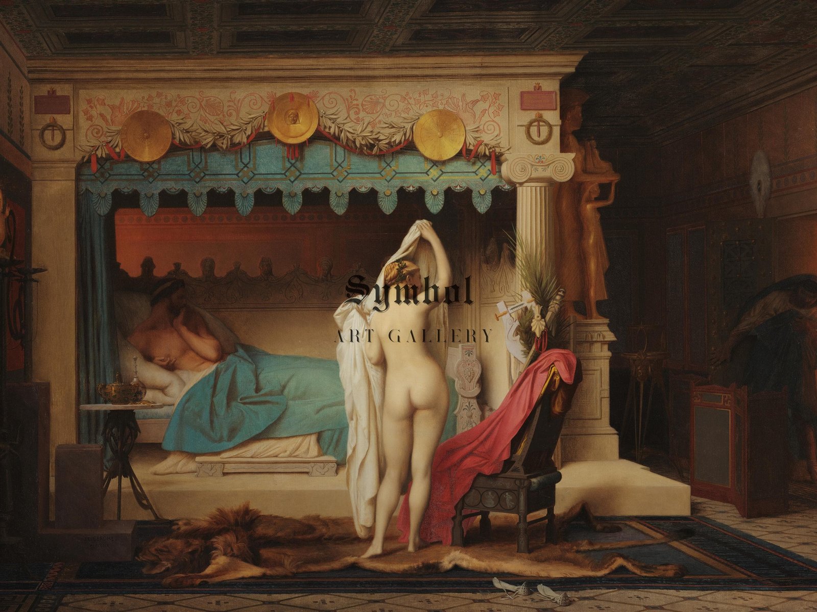King Candaules by Jean-Léon Gérôme, 1859, Rococo and Neoclassicism, fine art print