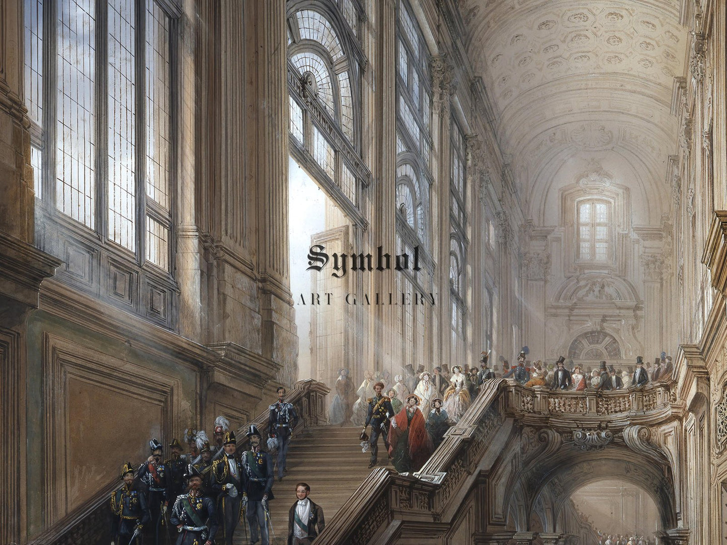 King Vittorio Emanuele II by Carlo Bossoli, 1853, Romanticism and Classical Landscapes, fine art print