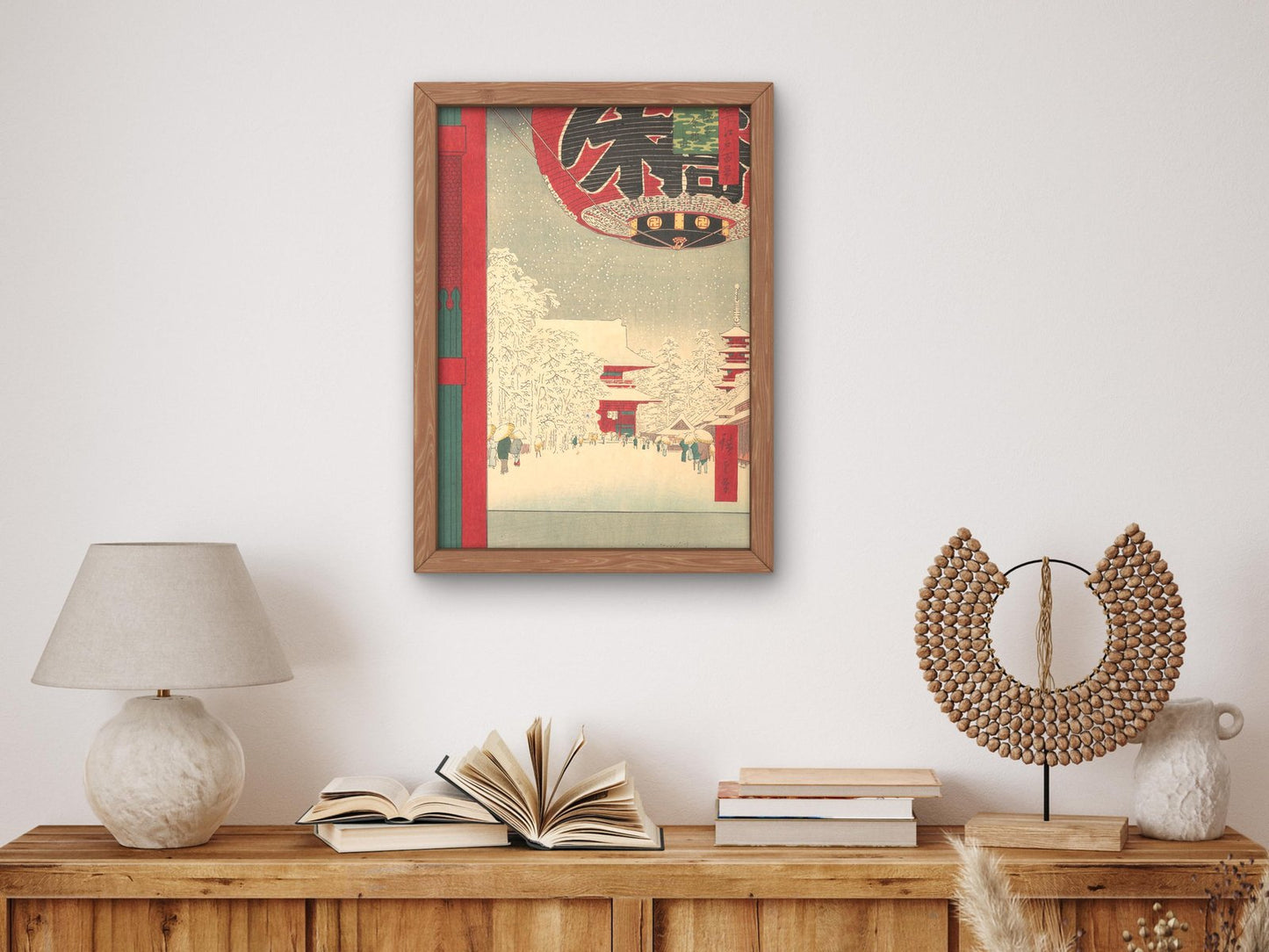Kinryusan Temple at Asakusa by Utagawa Hiroshige, 1856, Japanese Woodblock Prints, fine art print