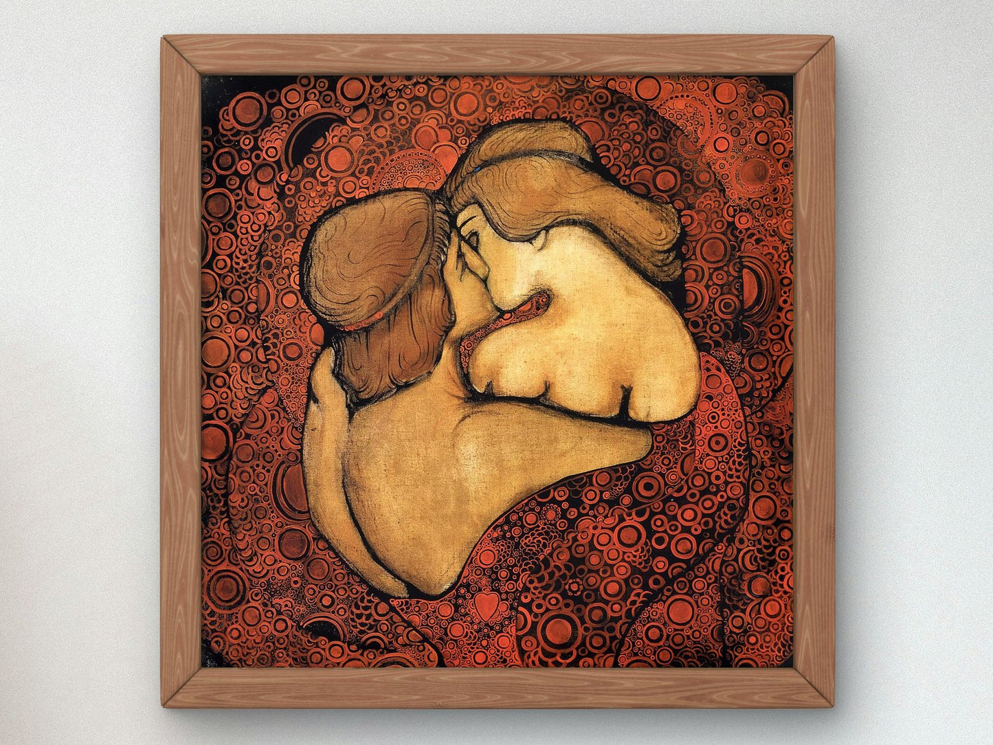 Kiss by Vsevolod Maksymovych, 1913, Art Nouveau and Belle Époque, fine art print