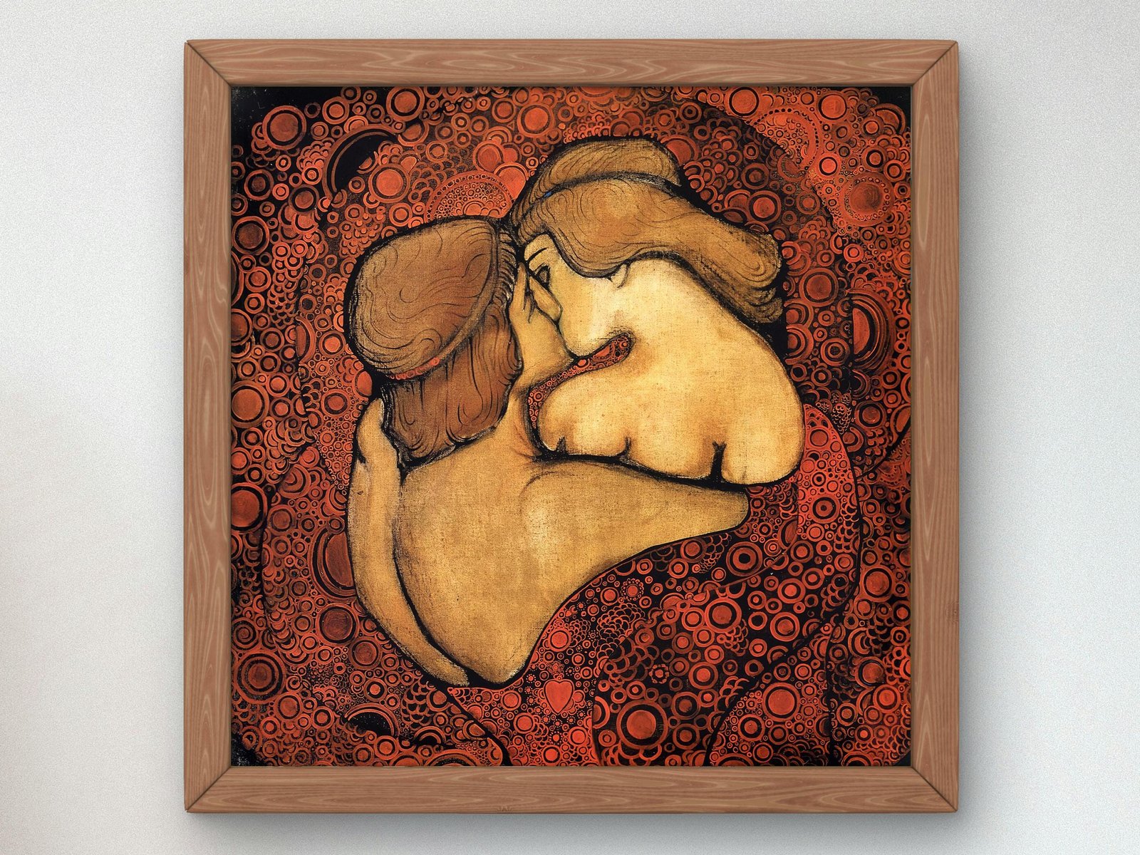 Kiss by Vsevolod Maksymovych, 1913, Art Nouveau and Belle Époque, fine art print