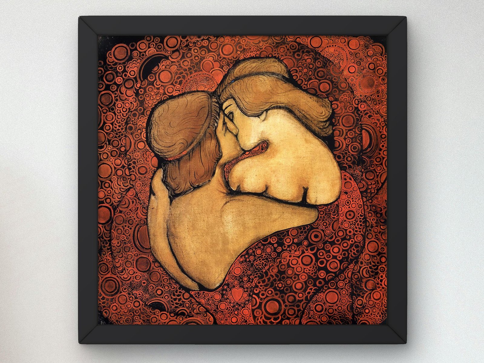 Kiss by Vsevolod Maksymovych, 1913, Art Nouveau and Belle Époque, fine art print