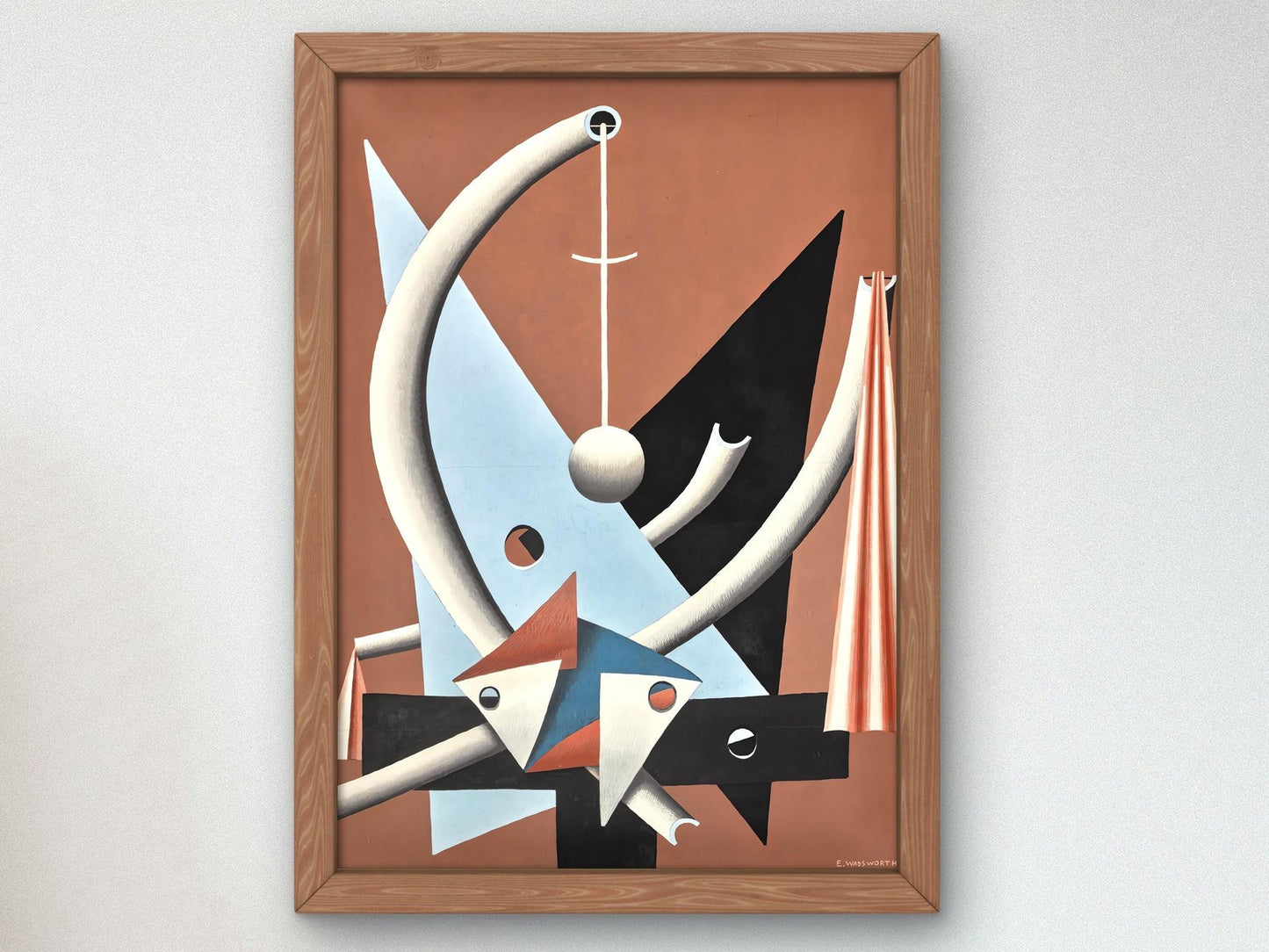 Kissable by Edward Wadsworth, 1947, Art Deco and American Modernism, fine art print