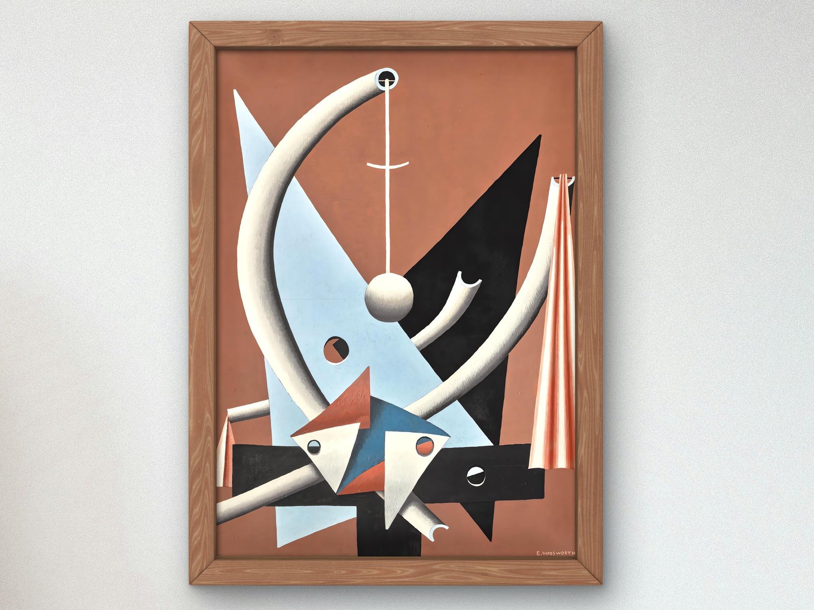 Kissable by Edward Wadsworth, 1947, Art Deco and American Modernism, fine art print
