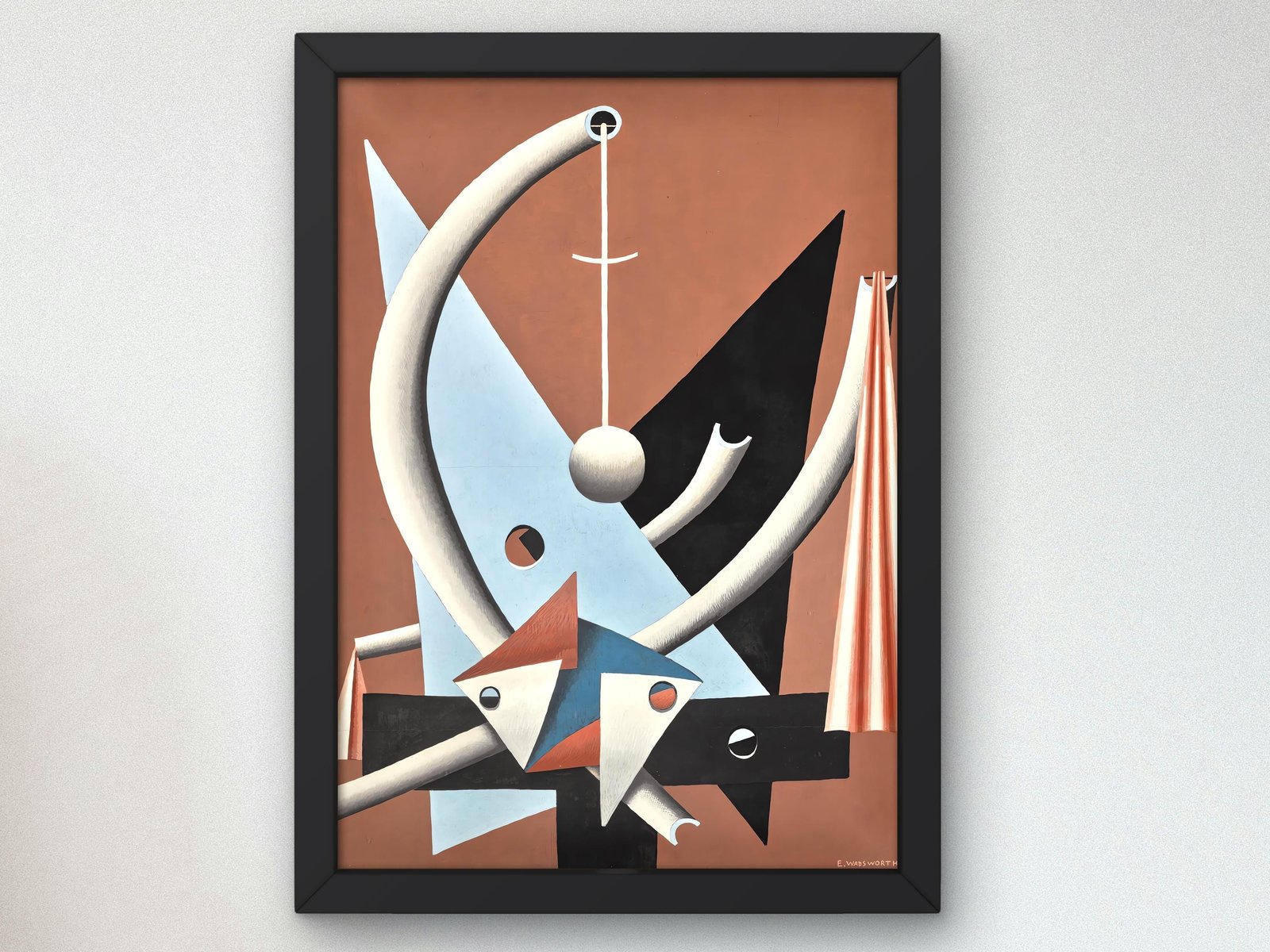Kissable by Edward Wadsworth, 1947, Art Deco and American Modernism, fine art print