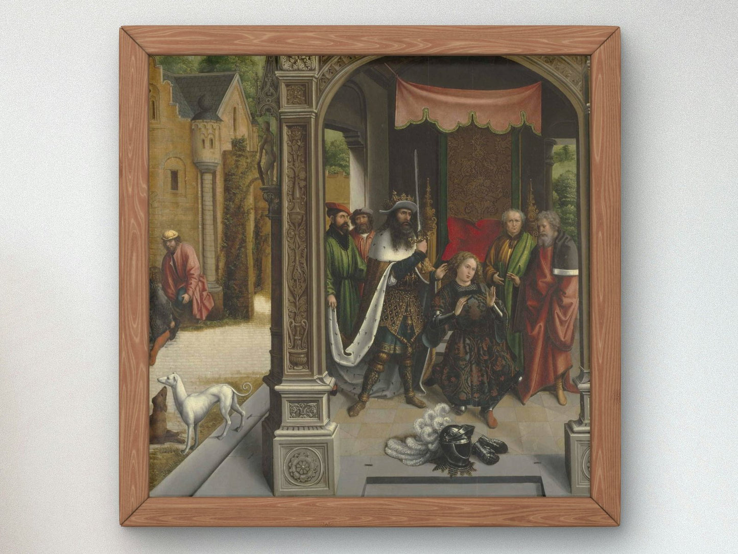 Knighting of St Martin by the Emperor Constantine by Bernard van Orley, 1514, Renaissance, fine art print