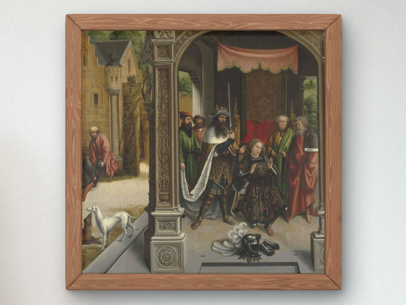 Knighting of St Martin by the Emperor Constantine by Bernard van Orley, 1514, Renaissance, fine art print