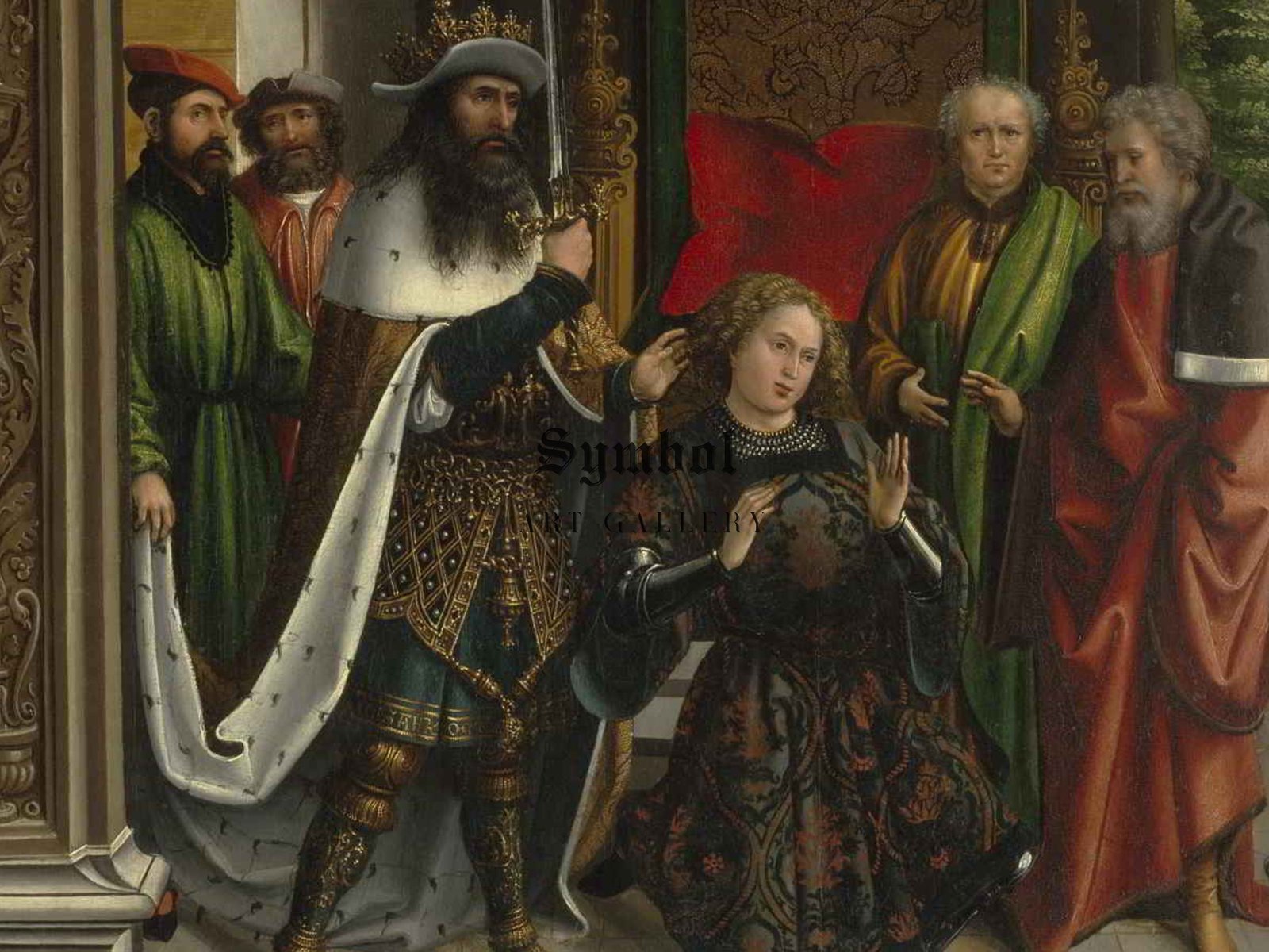 Knighting of St Martin by the Emperor Constantine by Bernard van Orley, 1514, Renaissance, fine art print