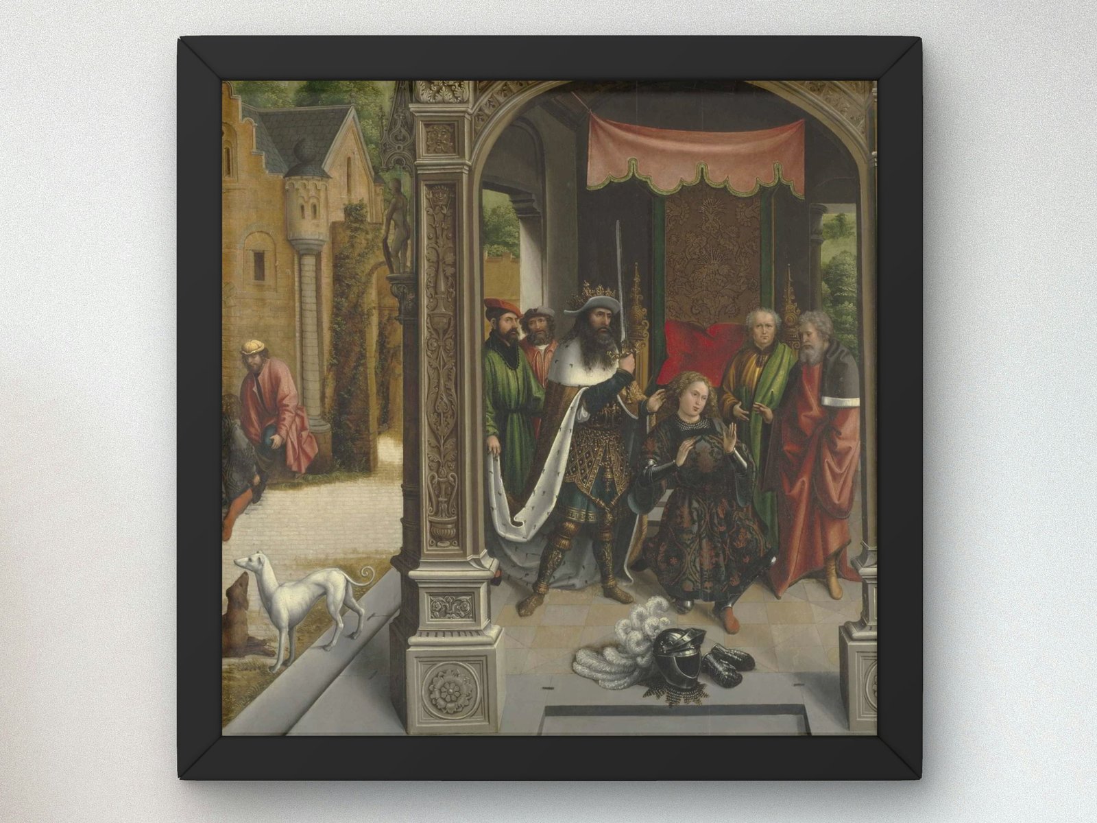 Knighting of St Martin by the Emperor Constantine by Bernard van Orley, 1514, Renaissance, fine art print