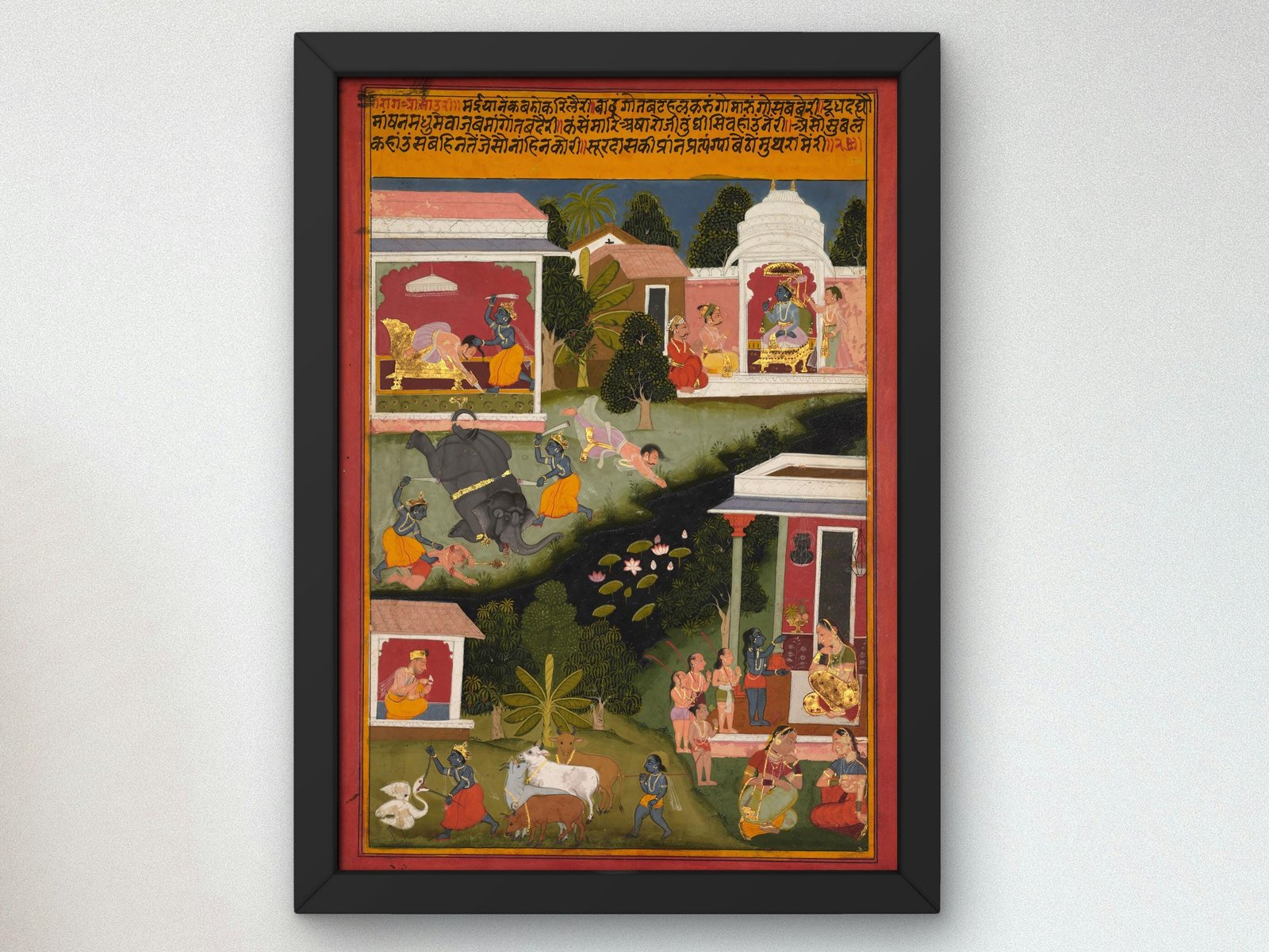 Krishna Asks for Sweets, Surdas, 1705, Mythology and Allegory, fine art print