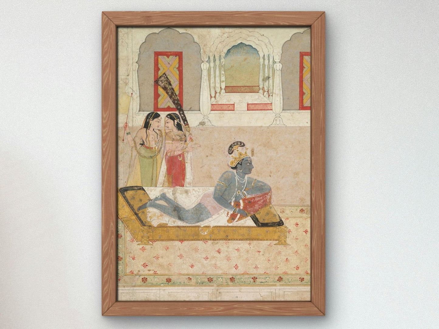 Krishna Awaiting Radha by Unknown Indian Artist, 1750, Mythology and Allegory, fine art print