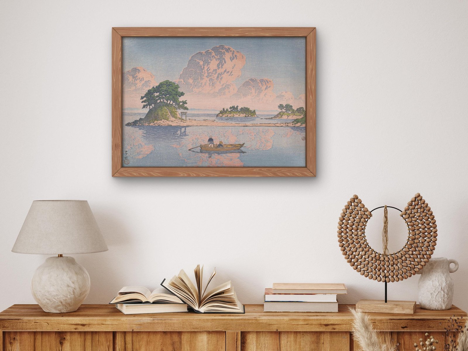 Kujukushima Island Shimabara by Kawase Hasui, 1922, Japanese Woodblock Prints, fine art print