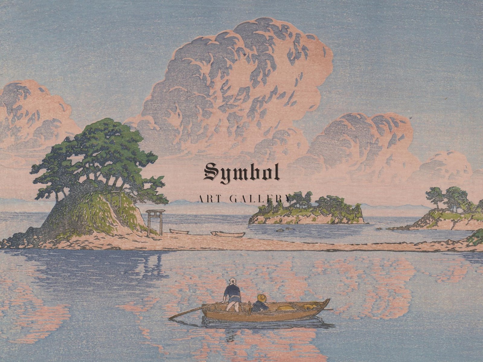 Kujukushima Island Shimabara by Kawase Hasui, 1922, Japanese Woodblock Prints, fine art print