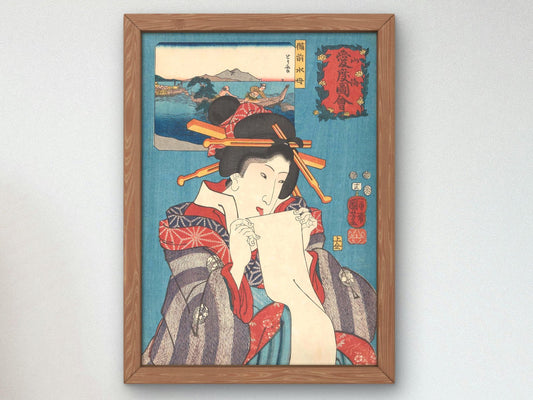 Kwallen uit de provincie Bizen by Utagawa Kuniyoshi, 1852, Japanese Woodblock Prints, fine art print