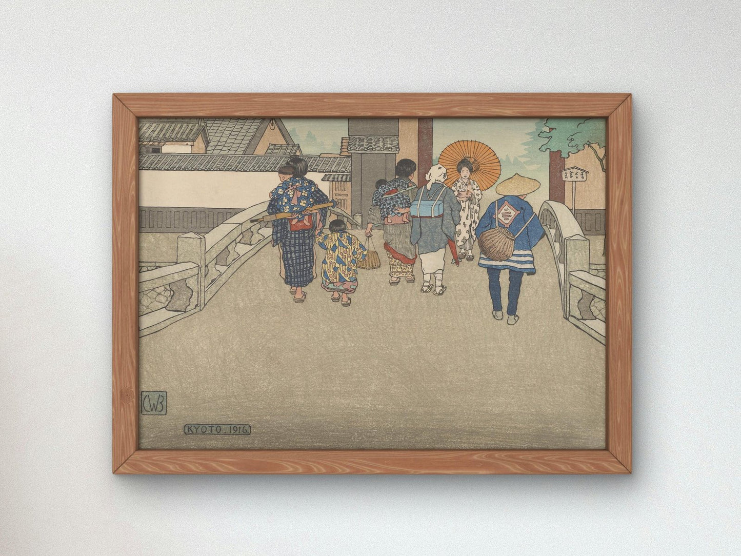 Kyoto by Charles W. Bartlett, 1916, Japanese Woodblock Prints, fine art print