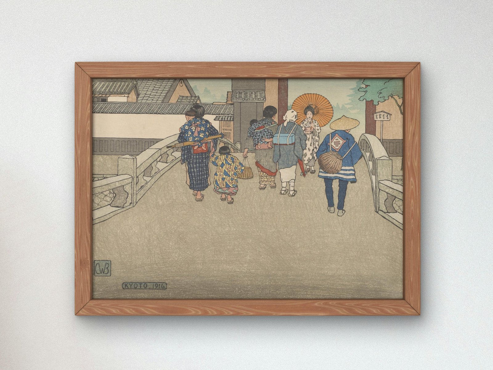 Kyoto by Charles W. Bartlett, 1916, Japanese Woodblock Prints, fine art print