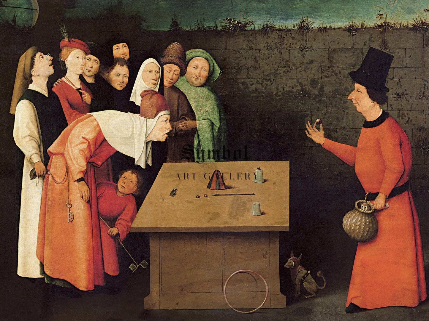 L'Escamoteur by Jérôme Bosch, 1475, Medieval and Byzantine Art, fine art print