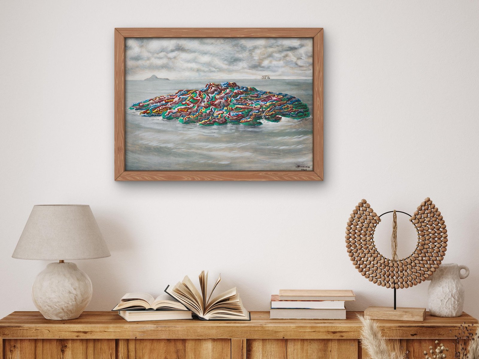 L'Isola Preziosa by Alberto Savinio, 1949, Surrealism and Modern Art, fine art print