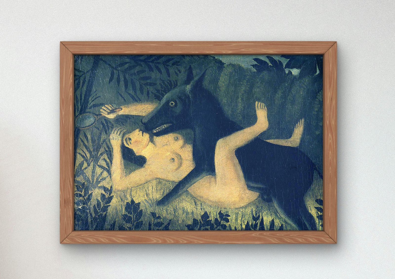 La Belle et la Bête by Henri Rousseau, 1910, Post-Impressionism, fine art print