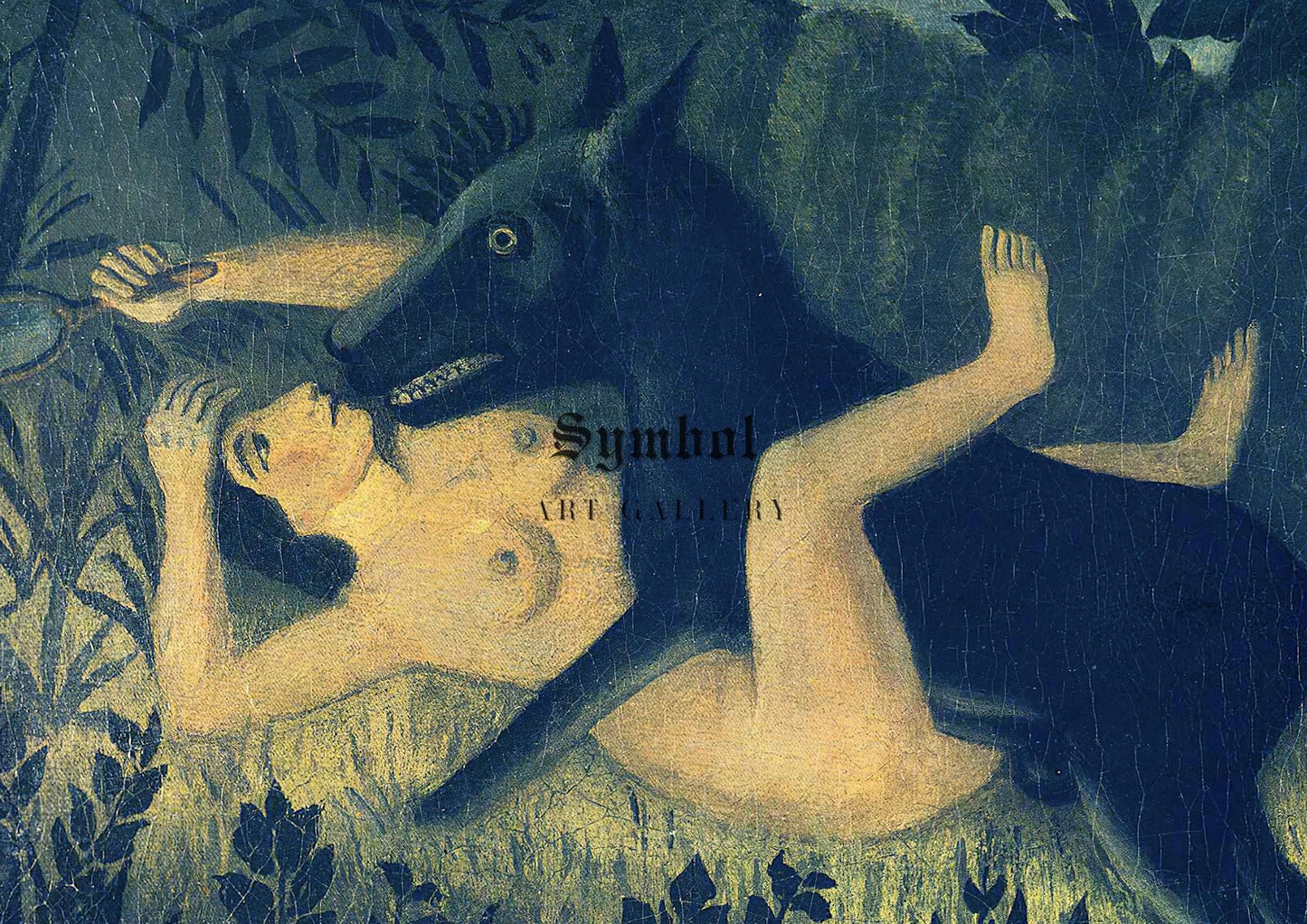La Belle et la Bête by Henri Rousseau, 1910, Post-Impressionism, fine art print