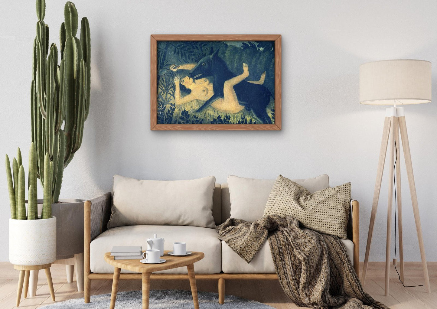La Belle et la Bête by Henri Rousseau, 1910, Post-Impressionism, fine art print