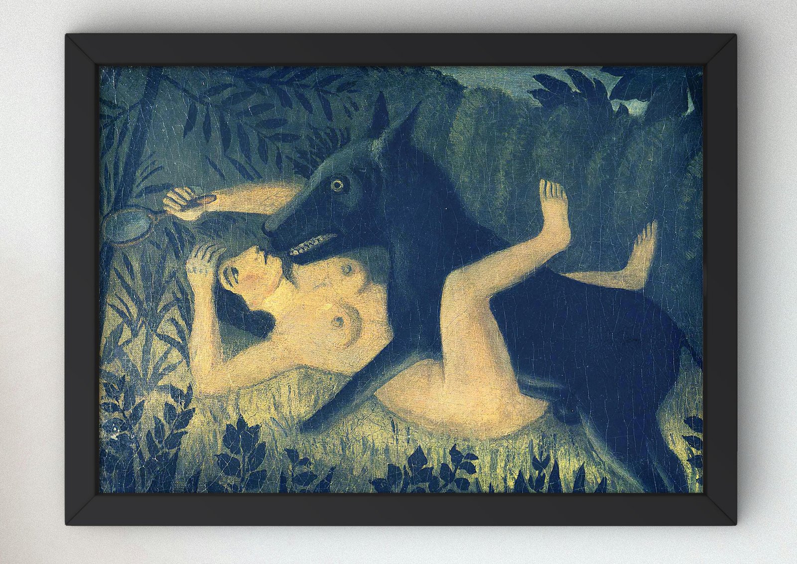 La Belle et la Bête by Henri Rousseau, 1910, Post-Impressionism, fine art print