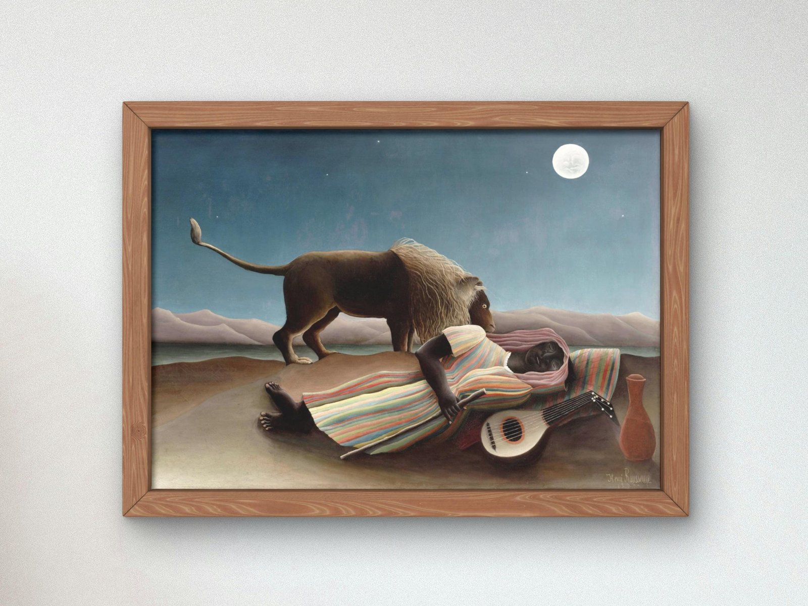 La Bohémienne endormie by Henri Rousseau, 1897, Post-Impressionism, fine art print