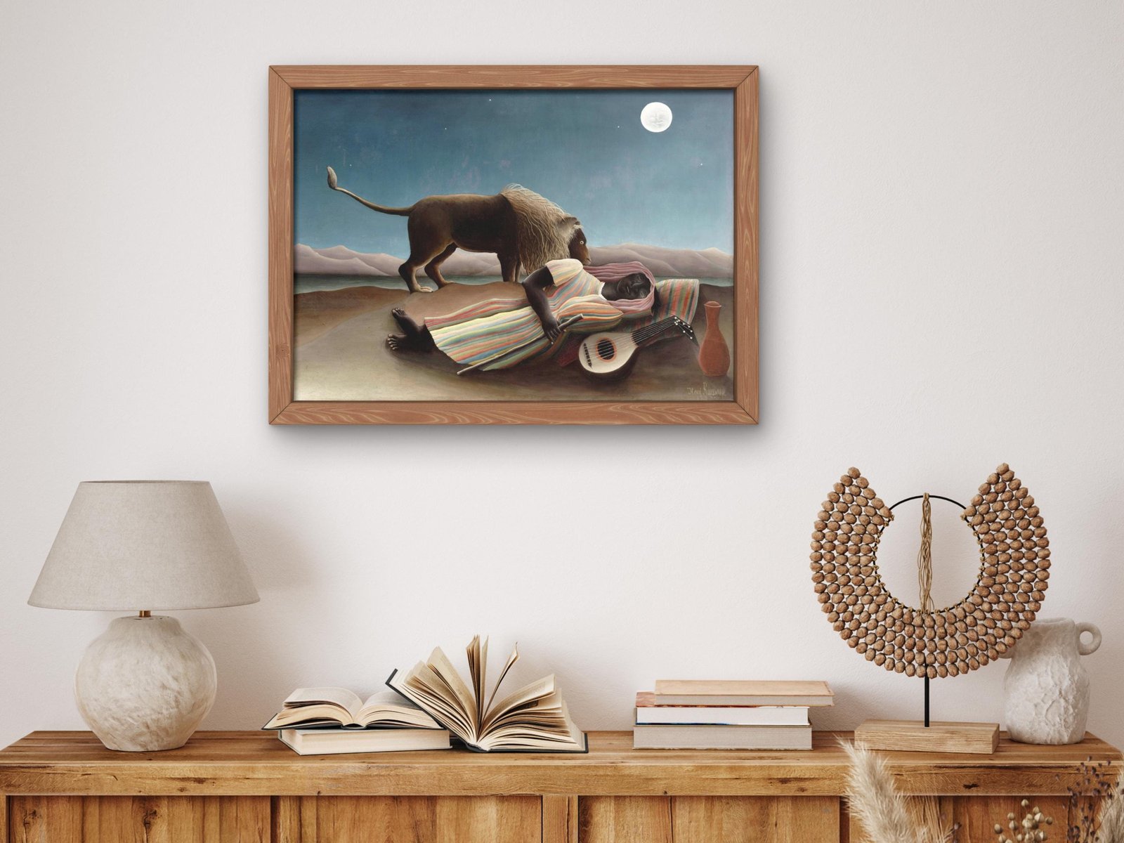 La Bohémienne endormie by Henri Rousseau, 1897, Post-Impressionism, fine art print