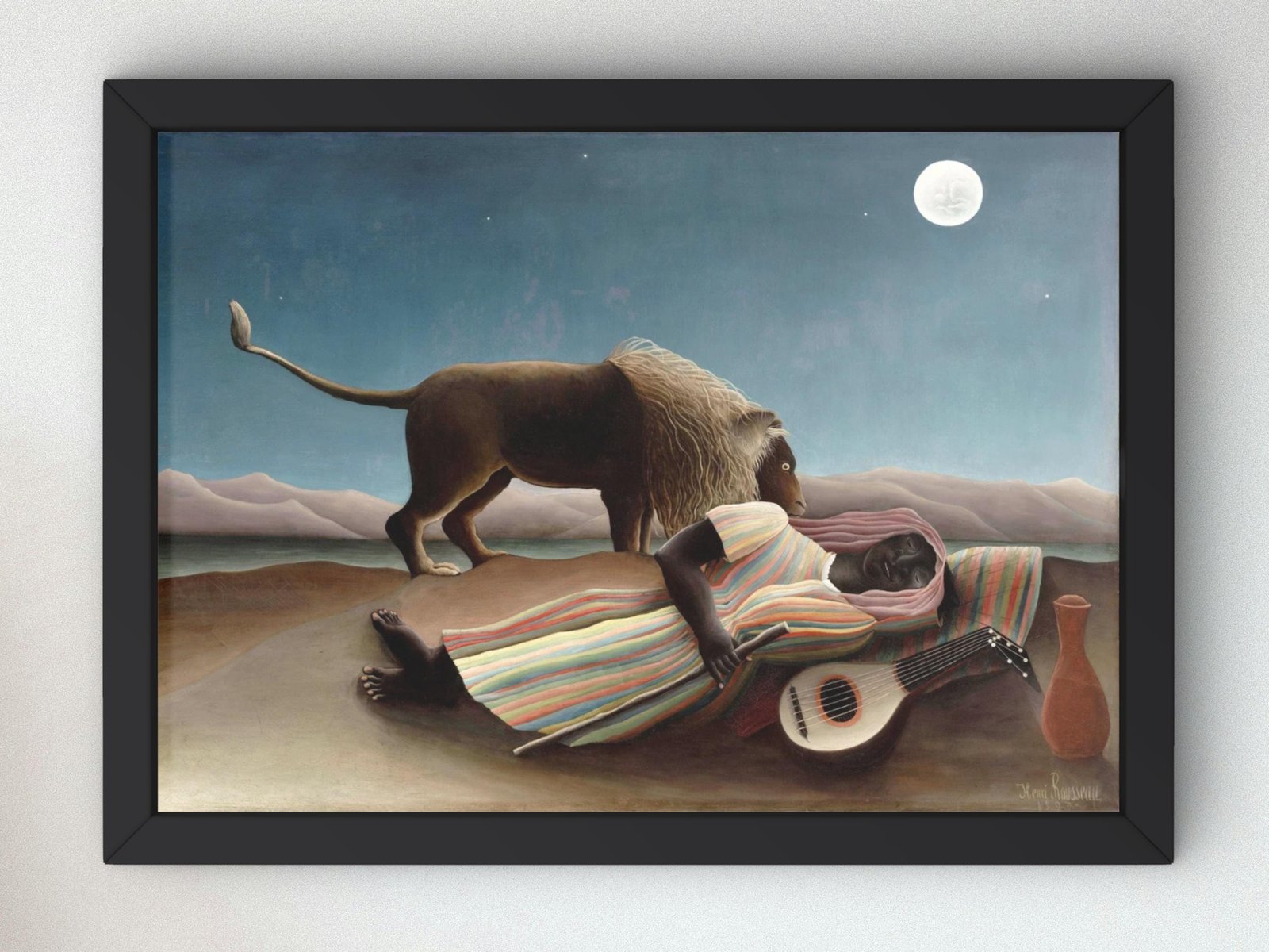 La Bohémienne endormie by Henri Rousseau, 1897, Post-Impressionism, fine art print
