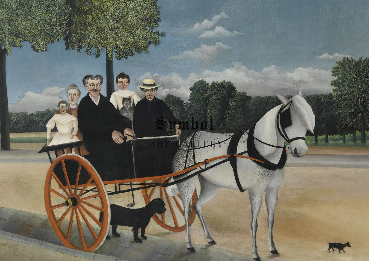 La Carriole du père Junier by Henri Rousseau, 1908, Post-Impressionism, fine art print