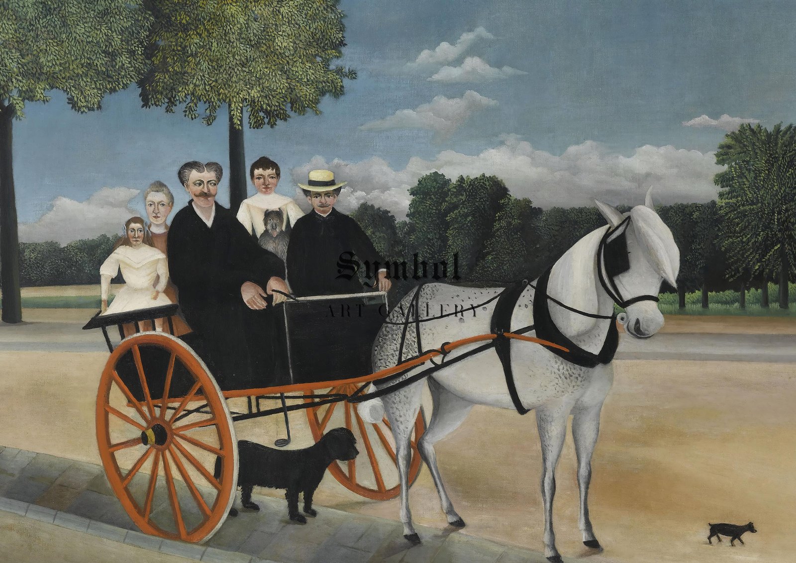La Carriole du père Junier by Henri Rousseau, 1908, Post-Impressionism, fine art print
