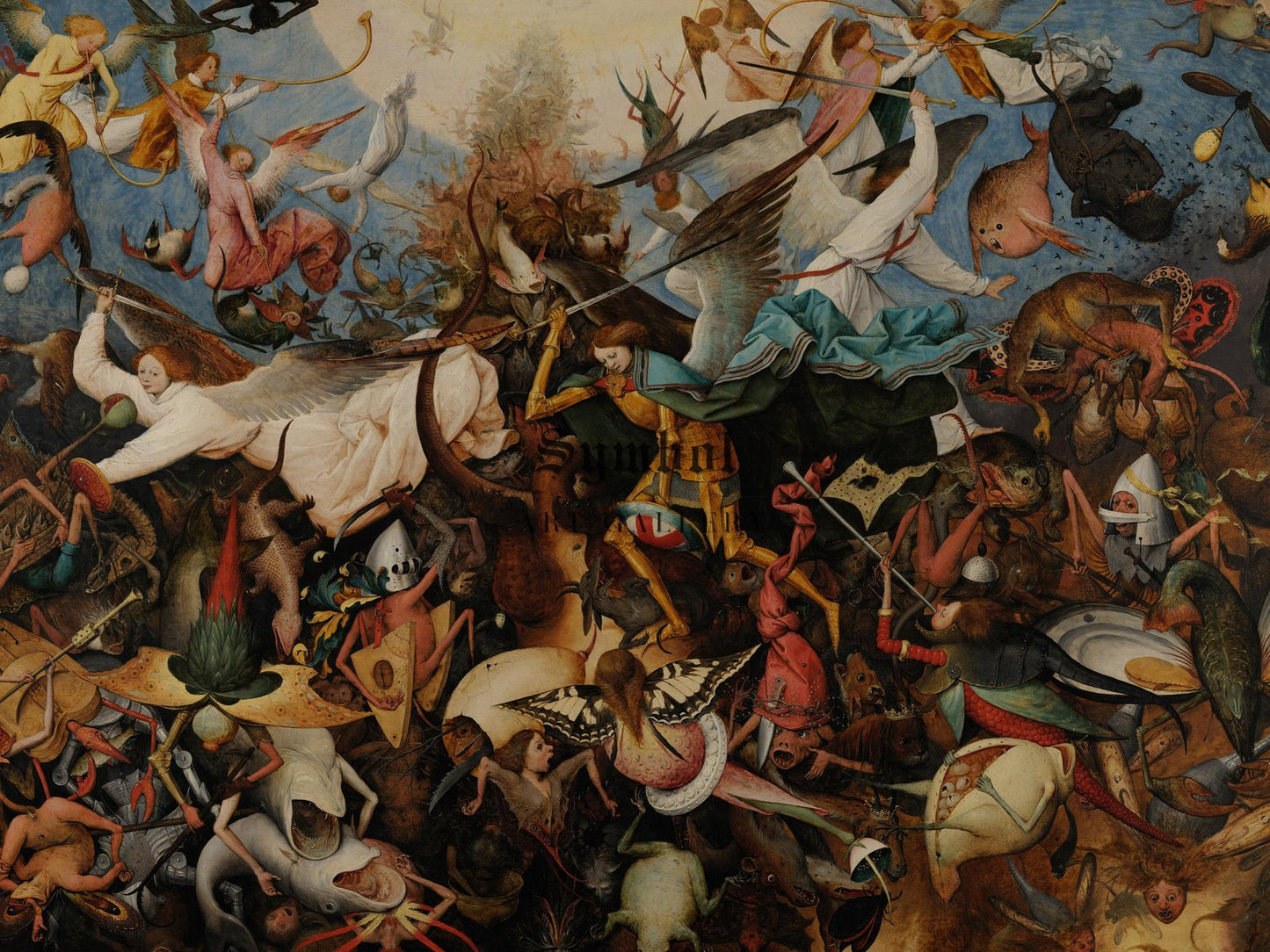 La Chute des anges rebelles by Pieter Bruegel the Elder, 1562, Baroque and Chiaroscuro, fine art print