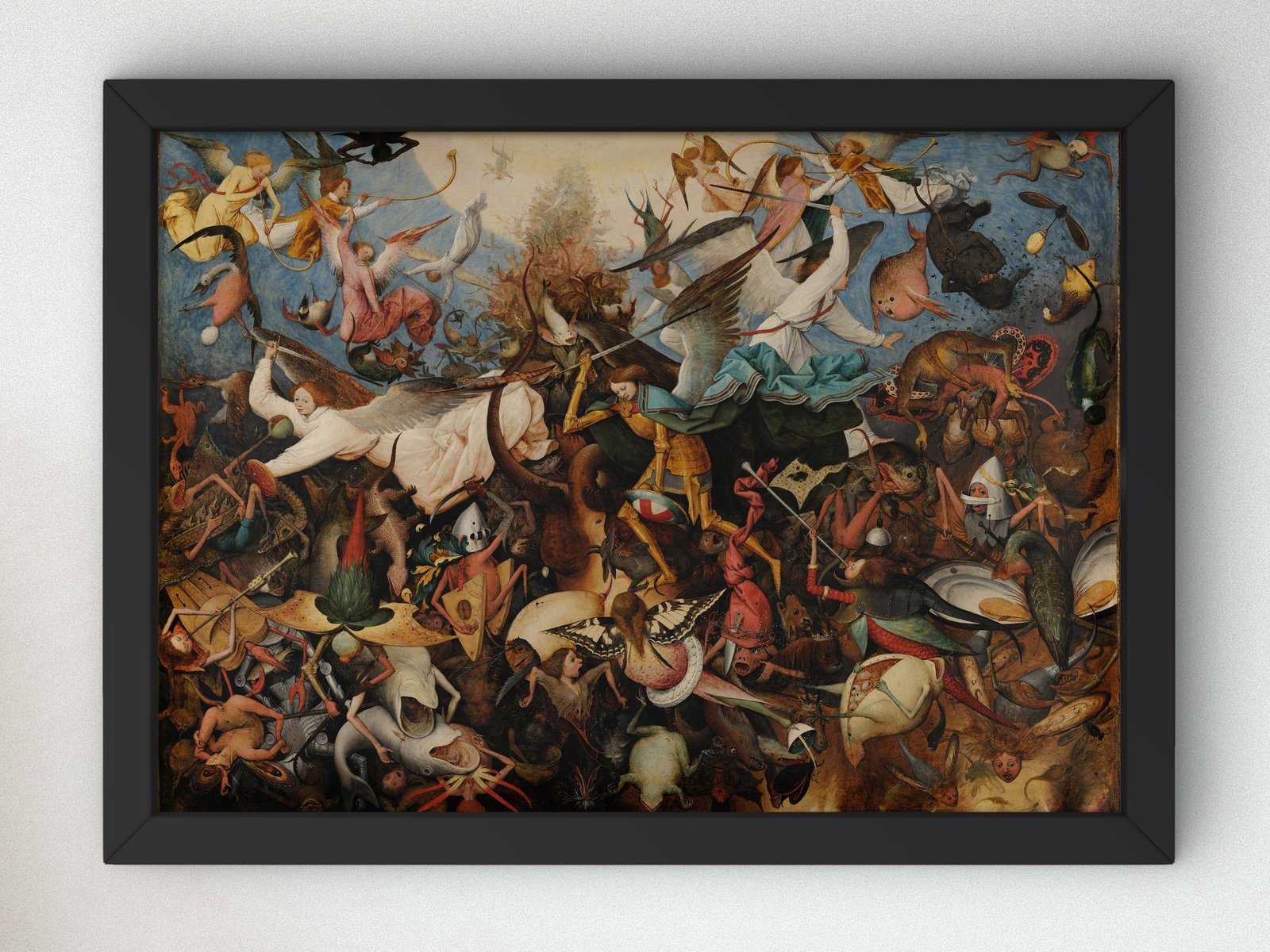 La Chute des anges rebelles by Pieter Bruegel the Elder, 1562, Baroque and Chiaroscuro, fine art print
