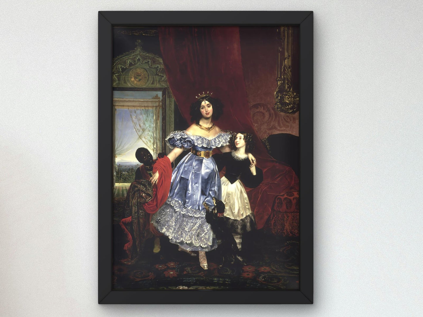 Countess Samoilova with Giovanina Pacini by Karl Briullov, 1832, Romanticism, fine art print