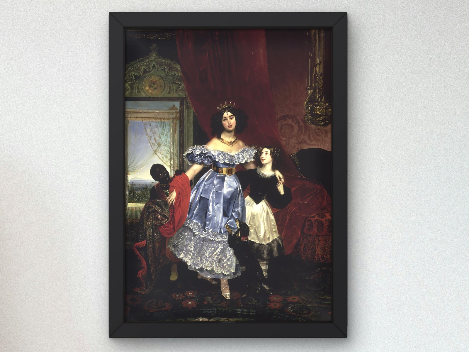 Countess Samoilova with Giovanina Pacini by Karl Briullov, 1832, Romanticism, fine art print