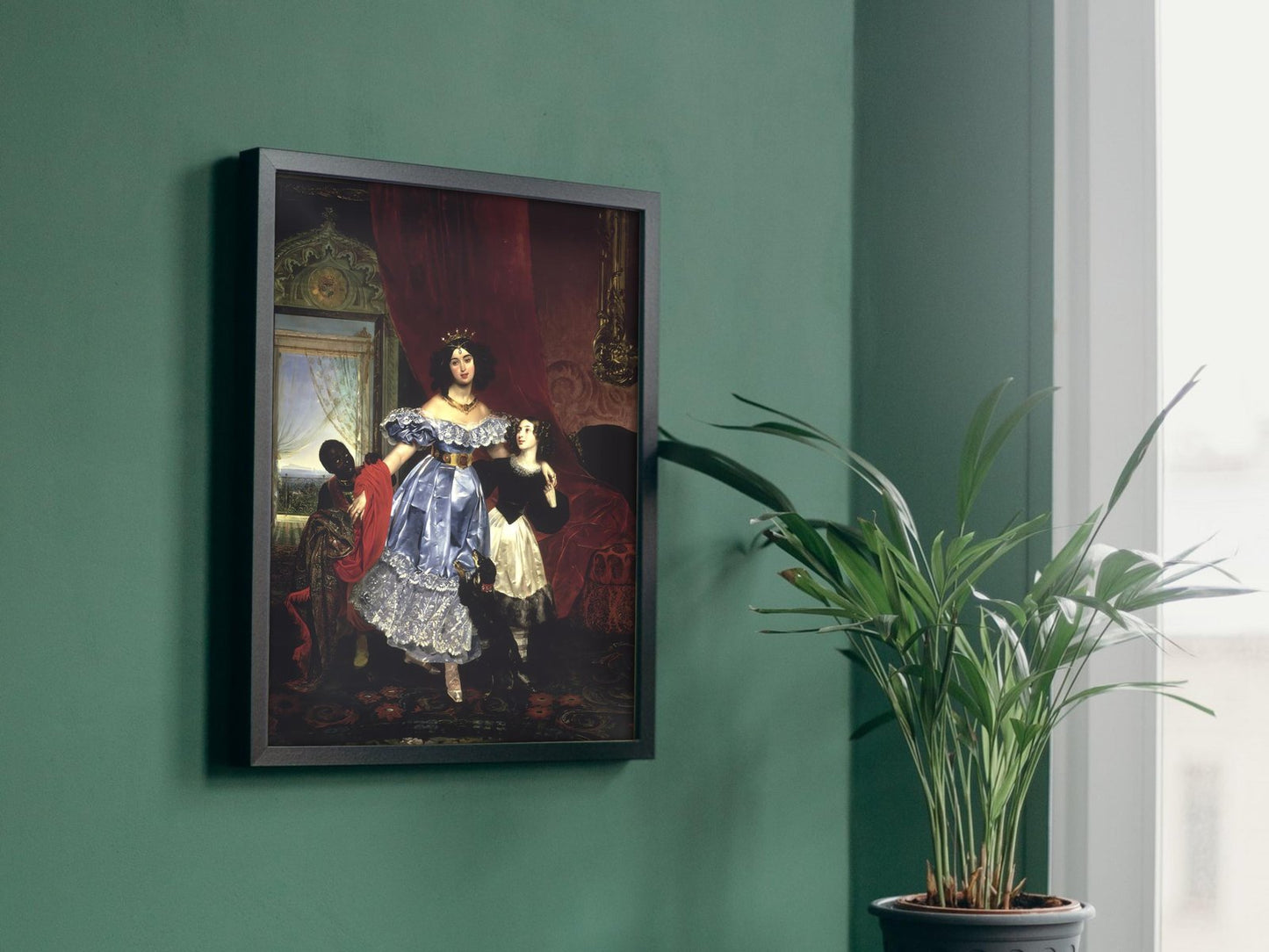 Countess Samoilova with Giovanina Pacini by Karl Briullov, 1832, Romanticism, fine art print