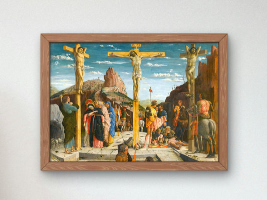 La Crucifixion by Andrea Mantegna, 1457, Renaissance, fine art print