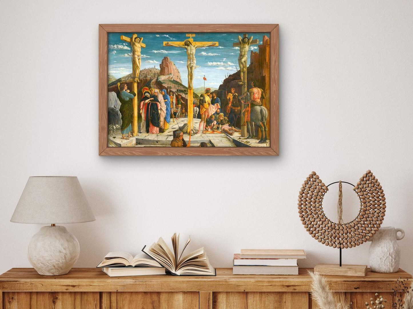 La Crucifixion by Andrea Mantegna, 1457, Renaissance, fine art print