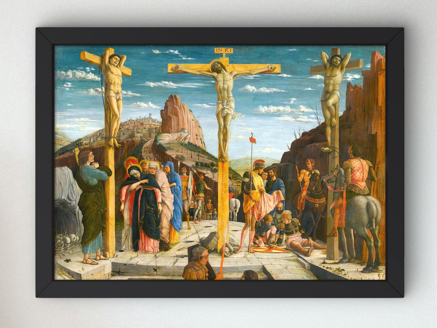 La Crucifixion by Andrea Mantegna, 1457, Renaissance, fine art print