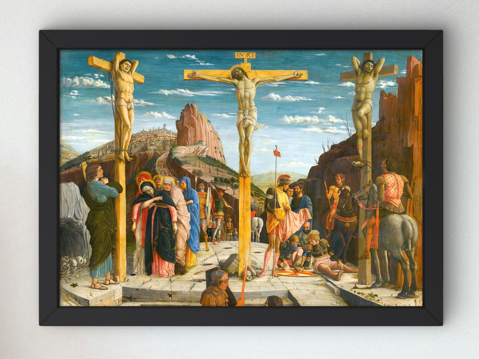 La Crucifixion by Andrea Mantegna, 1457, Renaissance, fine art print