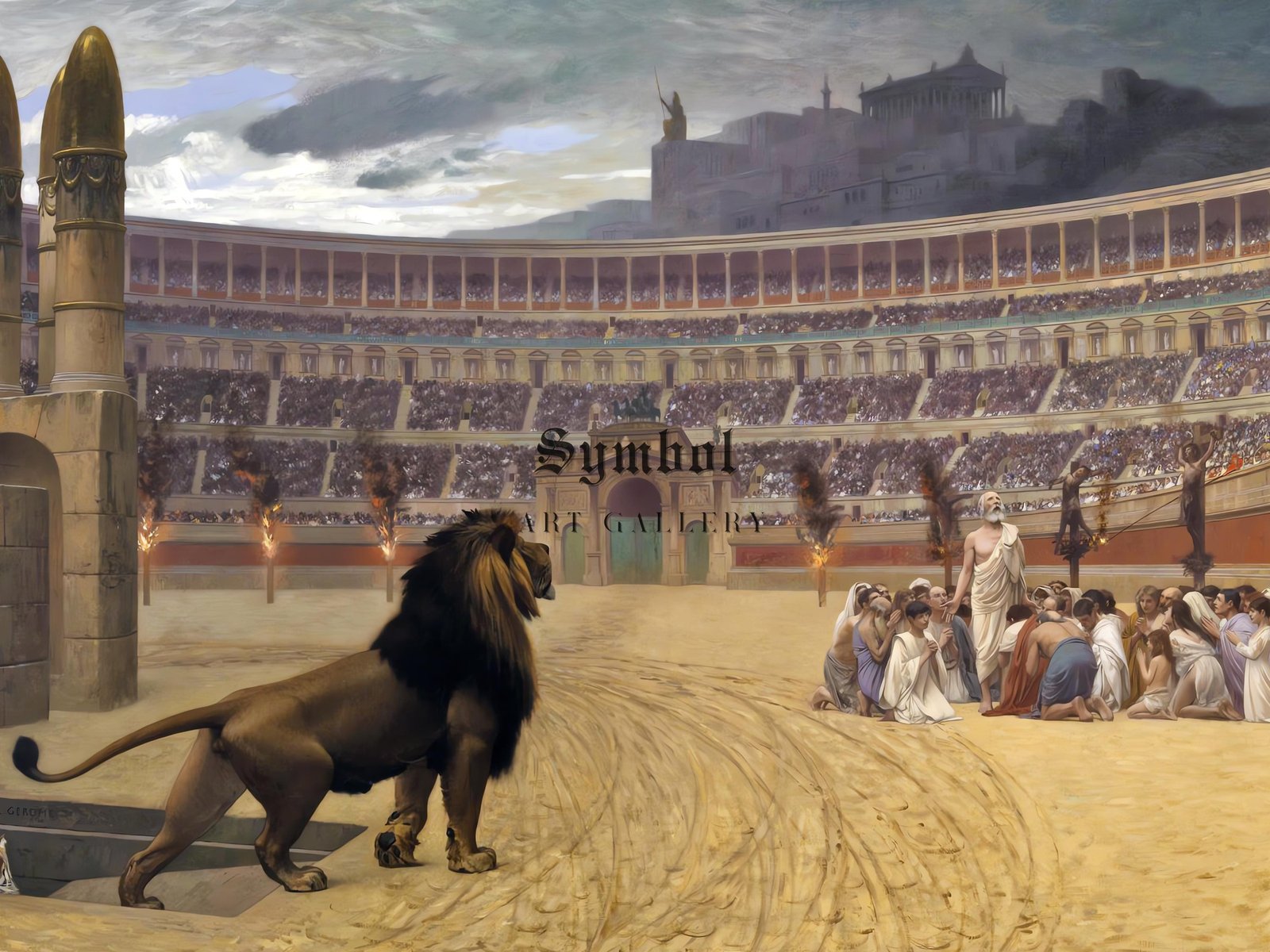 La Dernière Prière des martyrs chrétiens by Jean-Léon Gérôme, 1883, Realism and Naturalism, fine art print